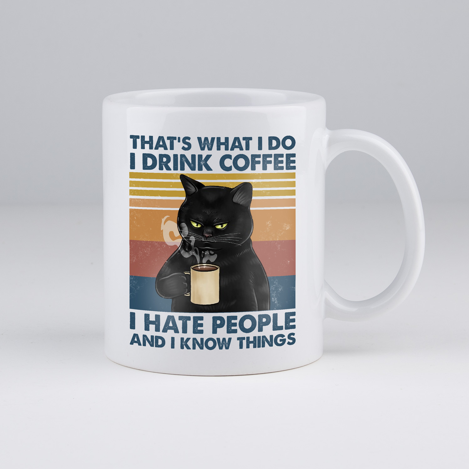 Koffiemok | I drink coffee I hate people | my fabulous life.