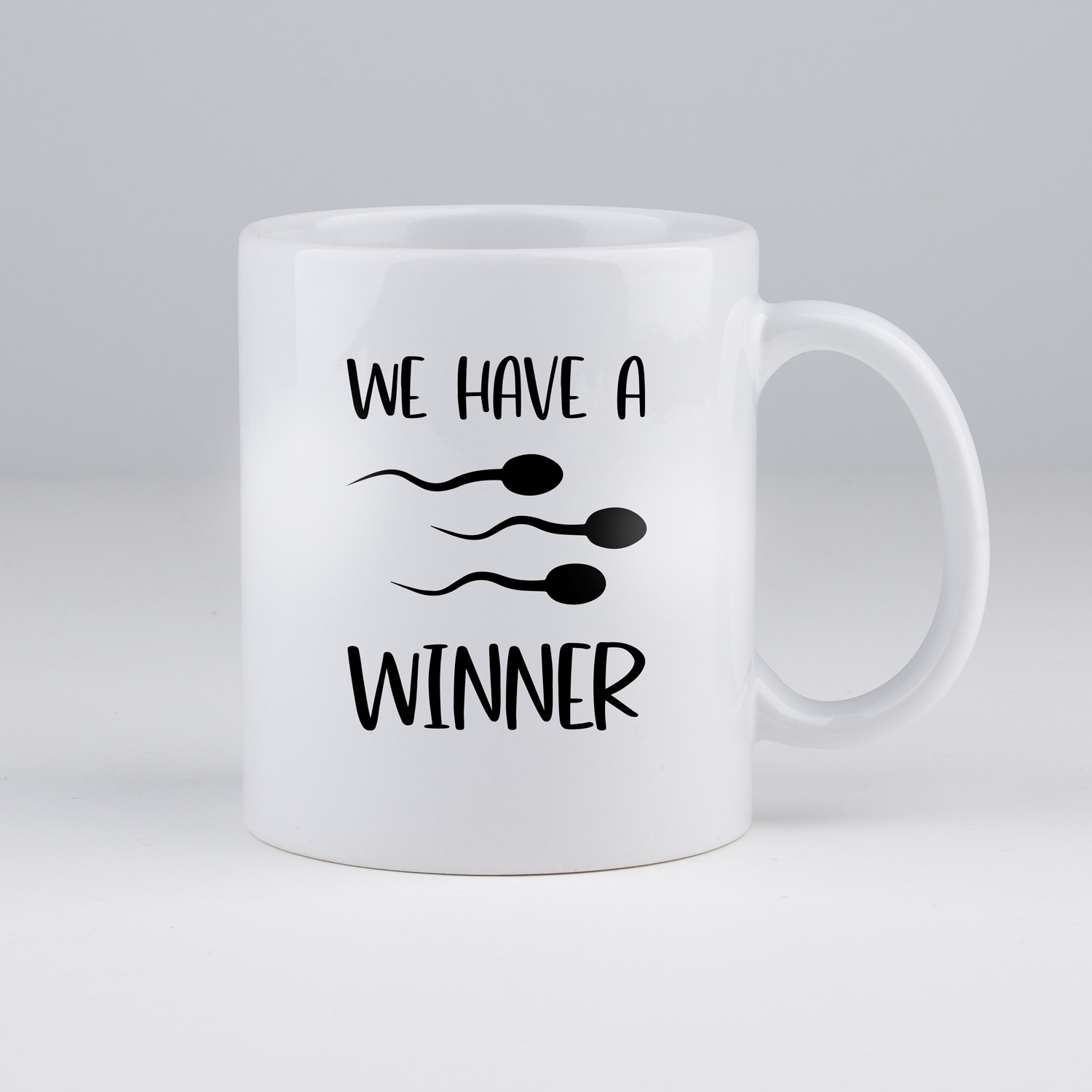 we have a winner, koffiemok, zwangerschapsaankondiging