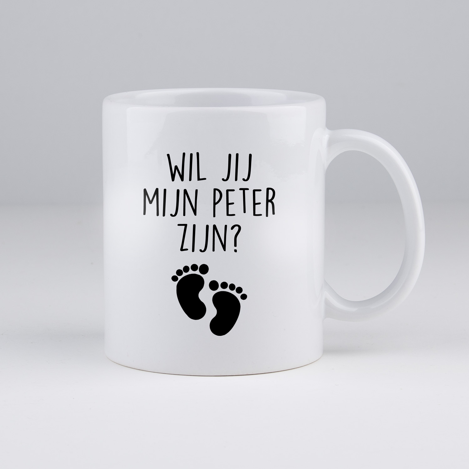 wil jij mijn peter zijn, koffietas, zwangerschap meter, peter