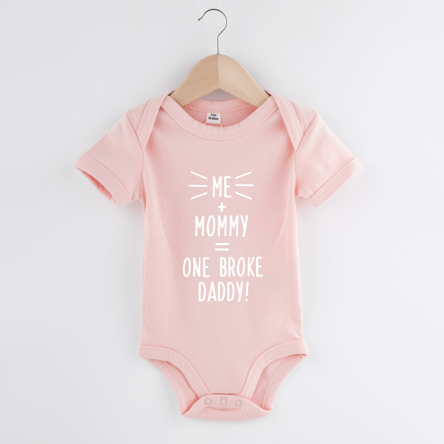 Me + mom = one broke daddy | Baby romper | my fabulous life.