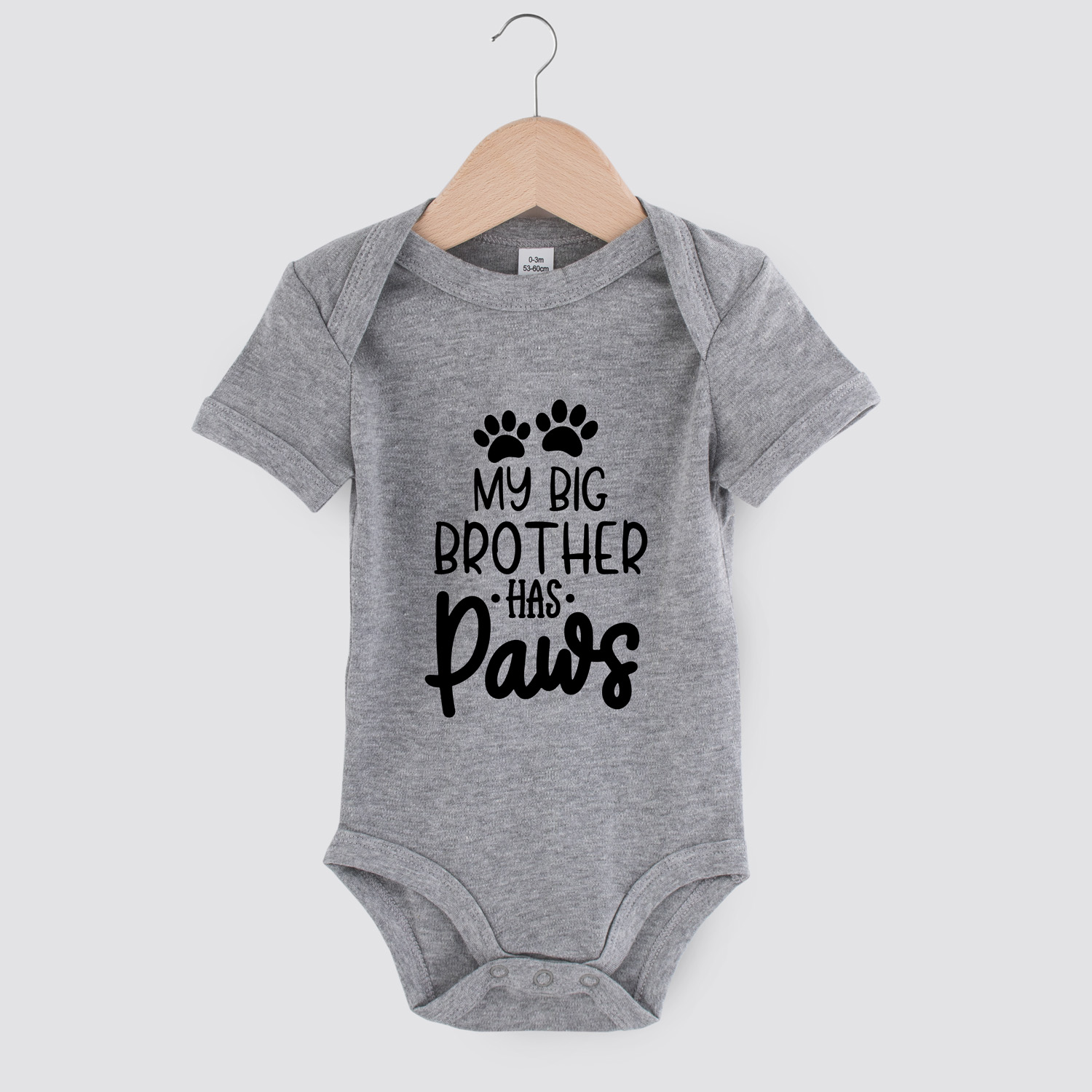 My big brother has paws | Baby romper | my fabulous life.