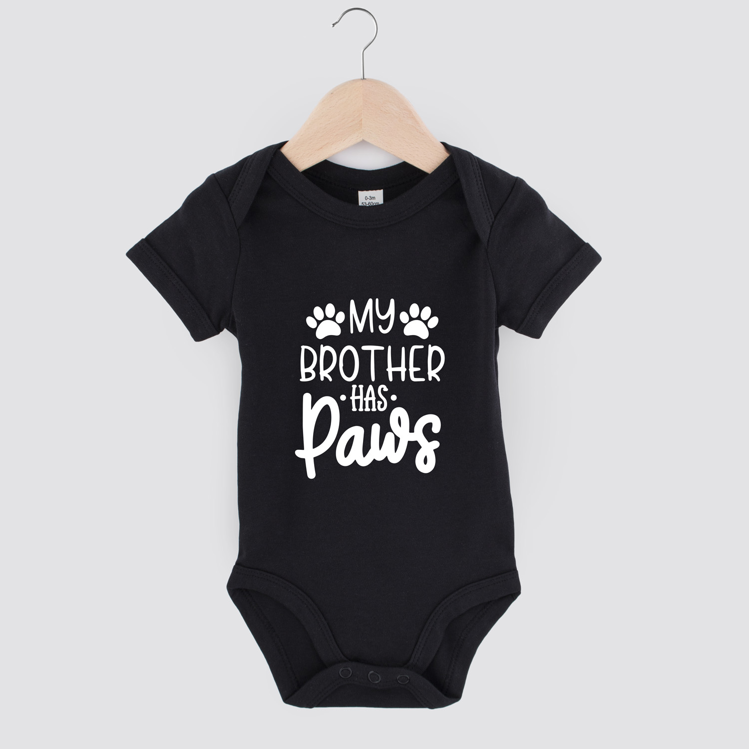 My brother has paws | Baby romper | my fabulous life.