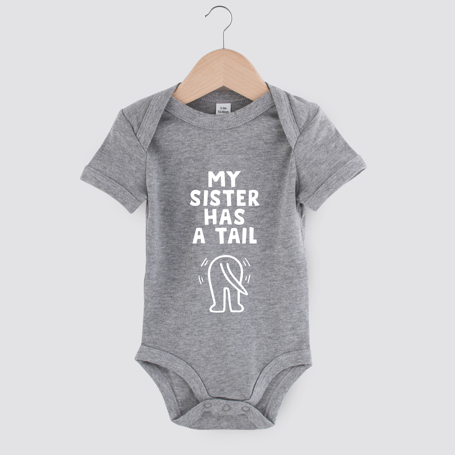 My sister has a tail | Baby romper | my fabulous life.