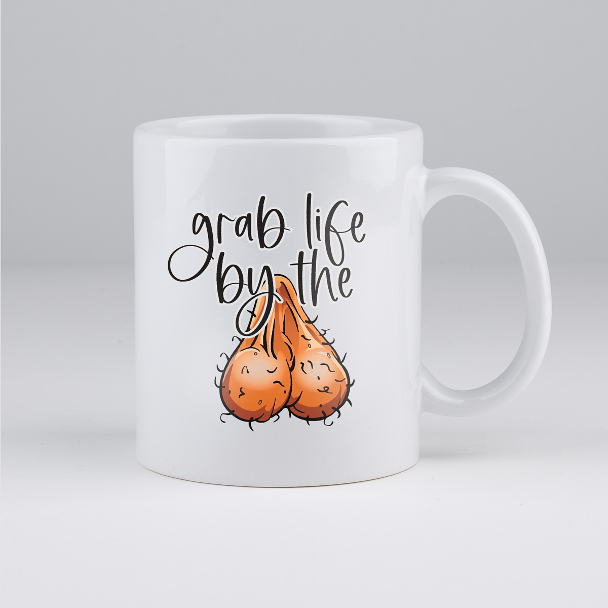 grab life by the balls, koffiemok, grappig, 18+