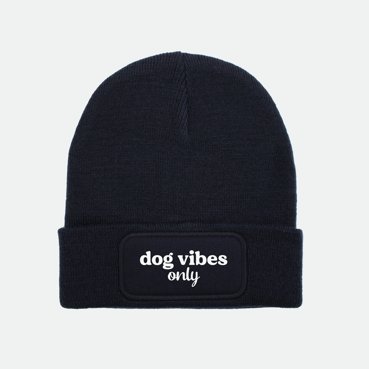 dog vibes only, muts beanie, bedrukking, grappig, fun, dog mom, dog dad, hondenbaasje