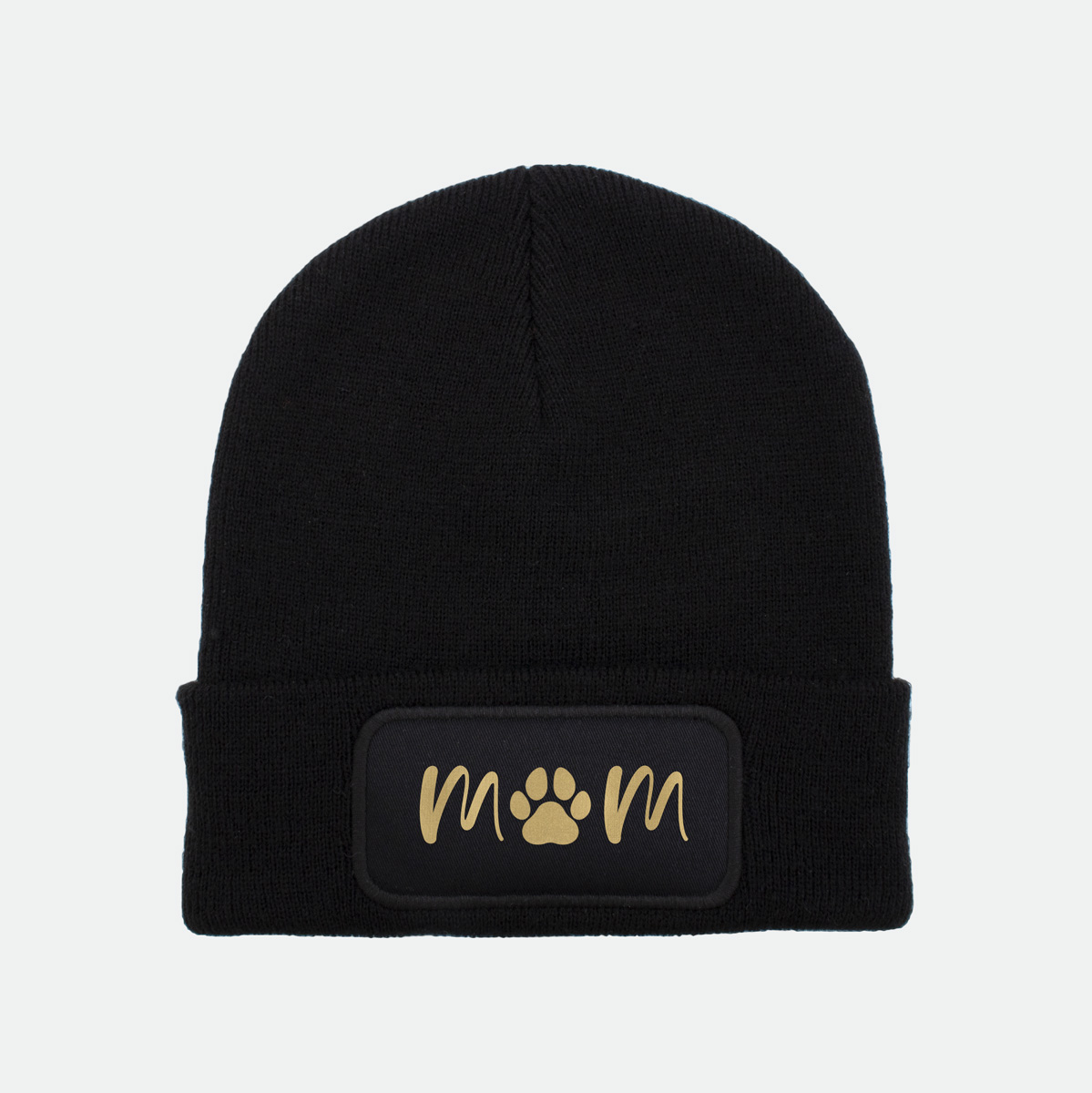 mom , muts beanie, bedrukking, grappig, fun, dog mom, dog dad, hondenbaasje